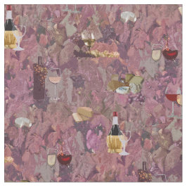 Afdrukken van wijn en kaas stof