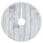 Afdrukken van wolkgrijs bamboehout kerstboom rok (Voorkant)