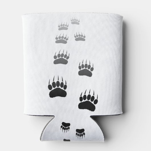 Afdrukken verloop zwart Beer Blikjeskoeler (Achterkant)