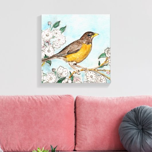 Afdrukken Verrekend Canvas met verbinding (Insitu (Woonkamer))