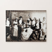  afdrukken voor feestmeisjes legpuzzel (Horizontaal)