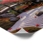 Afdrukken, Waarde Tranquil Zen Gard Poster Papier (Hoek)