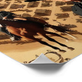 Afdrukken, waardepapier (steen) poster (Hoek)