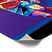 Afdrukken, waardepapier (steen) poster (Hoek)