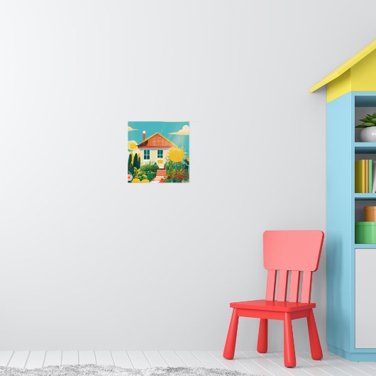 Afdrukken, waardepapier (steen) poster (Kinderkamer 1)