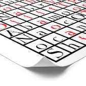 Afdrukken, waardepapier (steen) poster (Hoek)