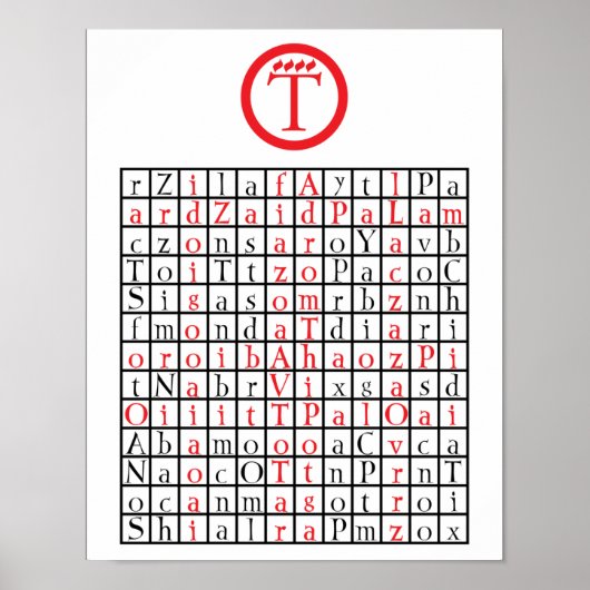 Afdrukken, waardepapier (steen) poster (Voorkant)