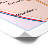 Afdrukken, waardepapier (steen) poster (Hoek)