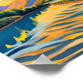 Afdrukken, waardepapier (steen) poster (Hoek)