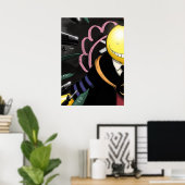 Afdrukken, waardepapier (steen) poster (Thuiskantoor)