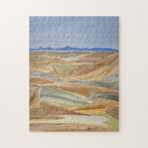 Afdrukken Waterverf lijn regio's verwijderen Legpuzzel