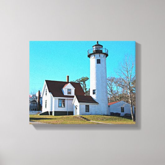 Afdrukken West Chop Lighthouse Marthas Vineyard Ca (Voorkant)