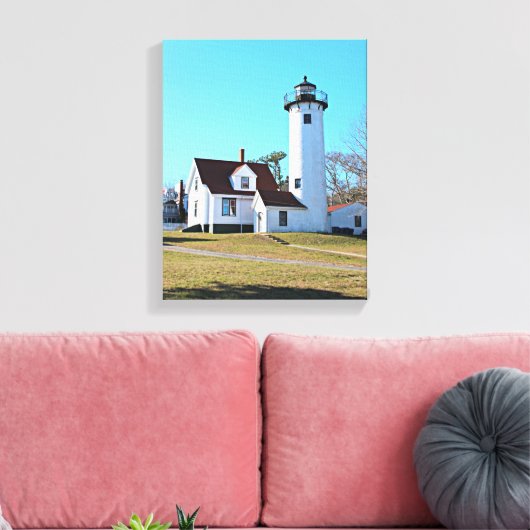 Afdrukken West Chop Lighthouse Marthas Vineyard Ca (Insitu (Woonkamer))