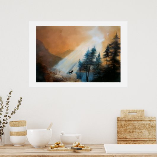 AFDRUKKING "MORNING MAJESTY" POSTER (Keuken)