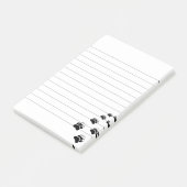 Afdruklaag beer post-it® notes (Schuin)