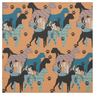 Afdrukmateriaal van Floral Boxer Stof