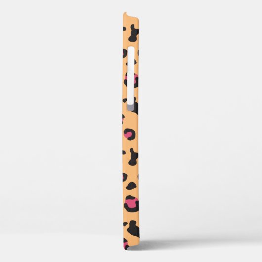 Afdrukmonogram roze en zwarte luipaard Case-Mate iPhone case (Achterkant / Links)