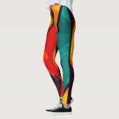 Afdrukontwerp voor Afrikaans multikleurenpatroon Leggings (Links)