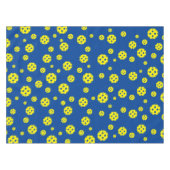 Afdrukontwerp voor geel pickleball-patroon tafelkleed (Voorkant (Horizontaal))