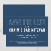 AFDRUKOPDRACHT voor Yehudis - Chaim's Bar Mitzvah Kaart (Voorkant / Achterkant)