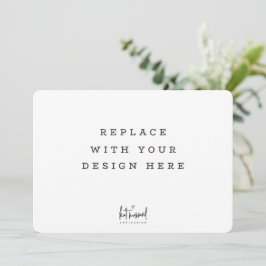 AFDRUKORDE 7 x 5-inch kaart Dicut afgeronde rand