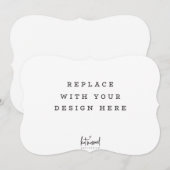 AFDRUKORDE 7 x 5-inch kaart Dicut Bracket edge (Voorkant / Achterkant)