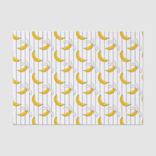 Afdrukpatroon Bananen en Stripes Tissuepapier