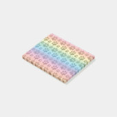 Afdrukpatroon regenbooghondenpag post-it® notes (Schuin)