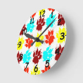 Afdrukpatroon schilderplaat ronde klok (Hoek)