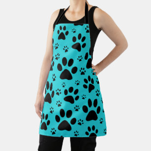 Afdrukpatroon van kunstpootaardappelen schort