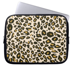 Afdrukpatroon van luipaard laptop sleeve