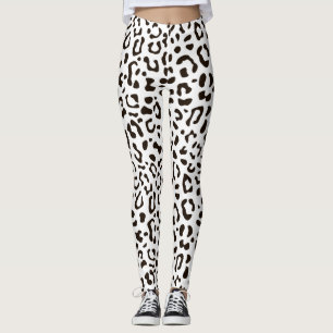 Afdrukpatroon van luipaard leggings