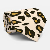 Afdrukpatroon van luipaard stropdas (Opgerold)