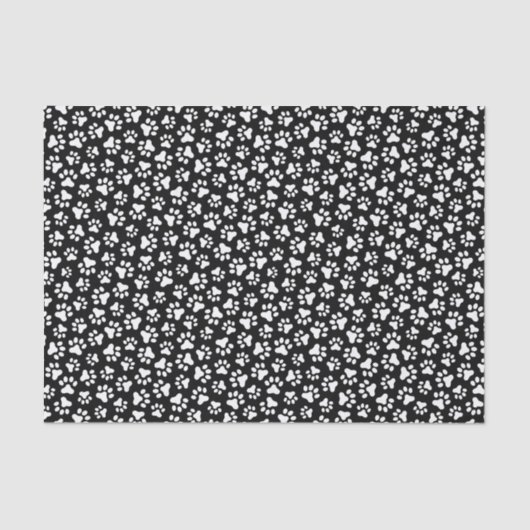 Afdrukpatroon zwart-wit tissuepapier (Voorkant)