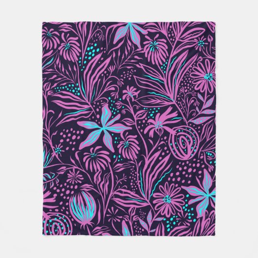 Afdrukpatroontekening Fleece Deken (Voorkant)