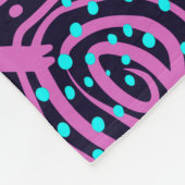 Afdrukpatroontekening Fleece Deken (Hoek)