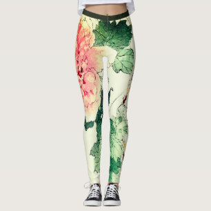 AFDRUKTE LEGGINGS JAPANESE DRUKTE VAN DE STROOM