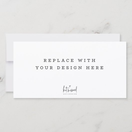 AFDRUKVOLGORDE 8 x 4 inch liggend formaat kaart (Voorkant)