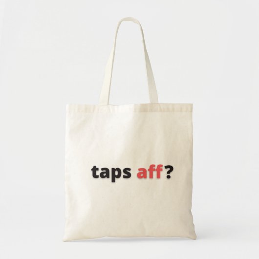 Aff-Canvas tas Taps (Voorkant)