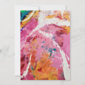 Affaire van het hart bruiloft uitnodiging (Achterkant)