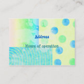 Affaires de chien, cartes de visite (Dos)