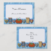 Affaires de couture, carte personnelle (Devant / Derrière)