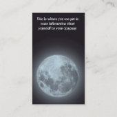 Affaires de lune ou carte personnelle (Dos)