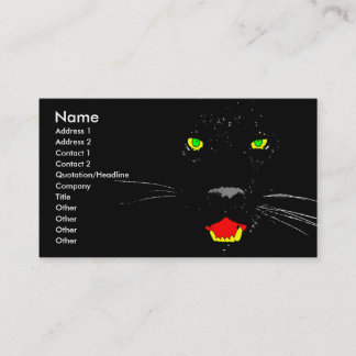 Affaires de panthère noire, carte de profil