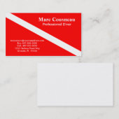 Affaires de scaphandre - carte personnelle (Devant / Derrière)