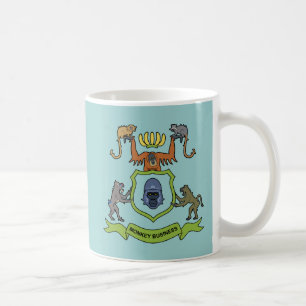 Affaires de singe héraldiques de gorille - tasse