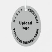 Affaires Noël gris Cercle métal ornement (Avant gauche)