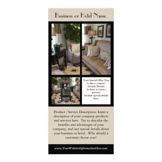 Affaires ou cartes de support d'hôtel (Devant)