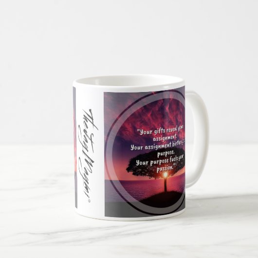 "Affectation" Mug de café (Devant droit)