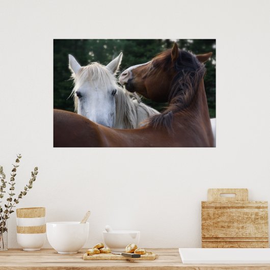 Affection du cheval - affiche (Cuisine)